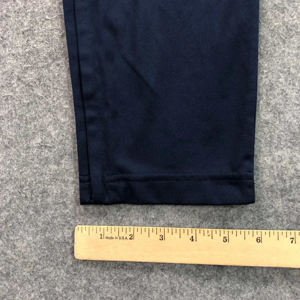 Nike Mens Track Pants Large Navy Blue Dri-FIT Ankle Zip Athletic Training Gym